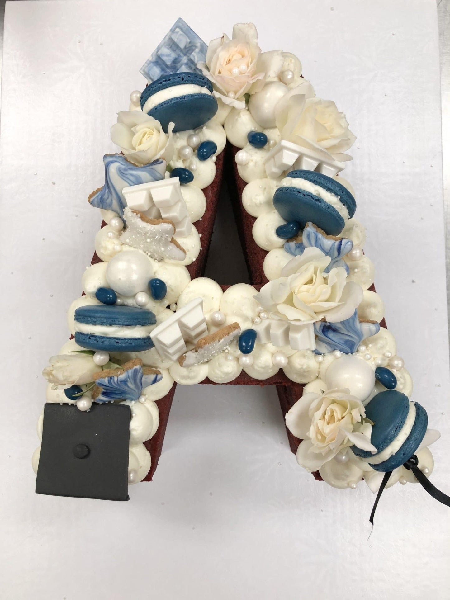 Vegan Gluten-Free Cookie & Pastry Cream Letter Tart - KARMA BAKER WSTLK