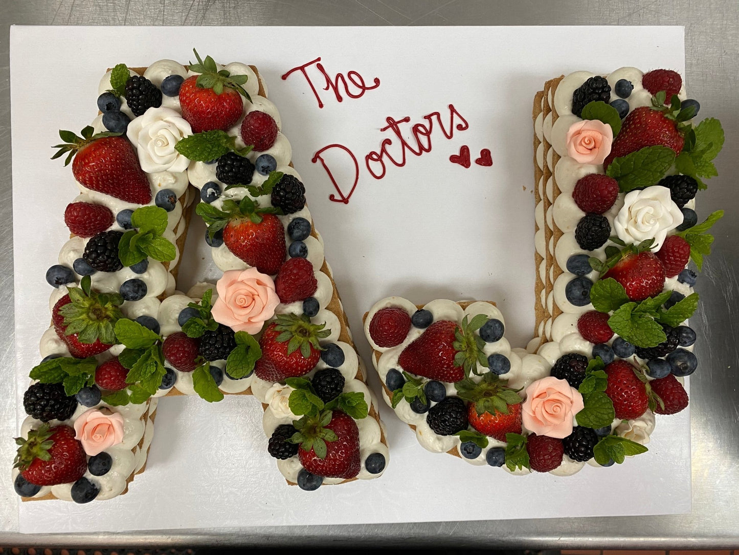 Vegan Gluten-Free Cookie & Pastry Cream Letter Tart - KARMA BAKER WSTLK