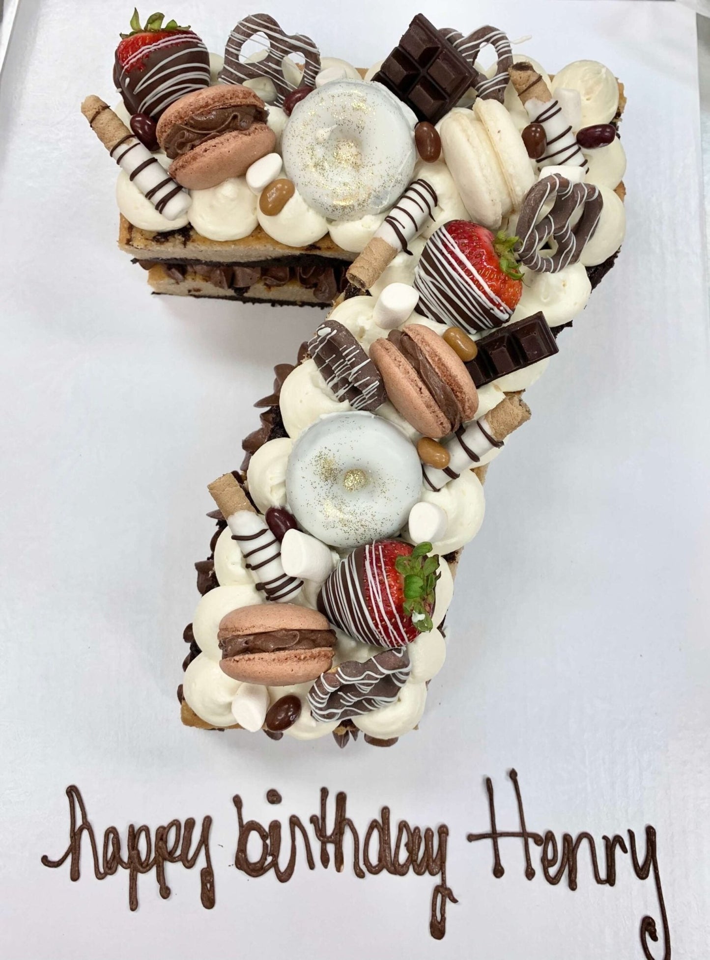Vegan Gluten-Free Cookie & Pastry Cream Letter Tart - KARMA BAKER WSTLK