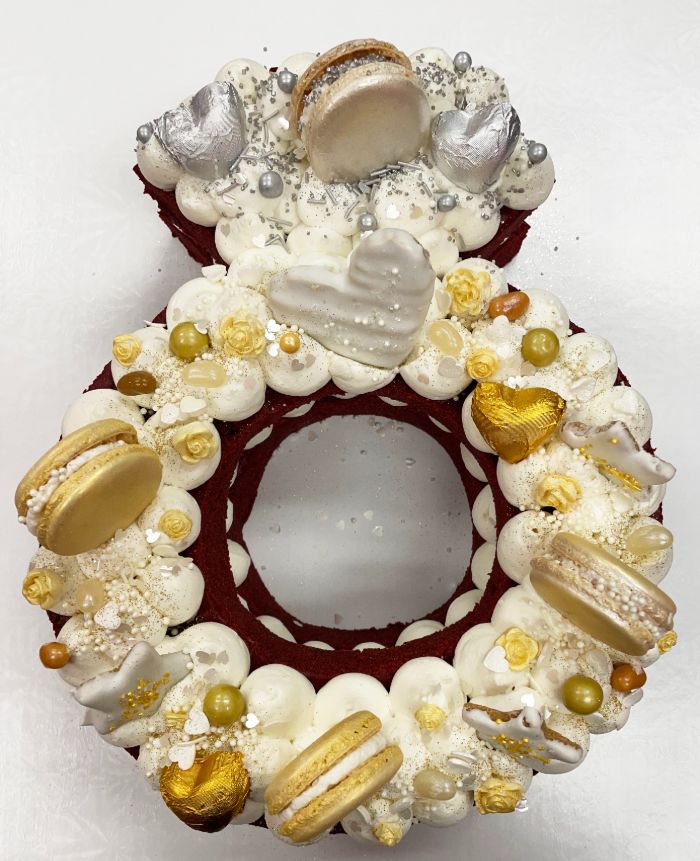 Vegan Gluten-Free Cookie & Pastry Cream Letter Tart - KARMA BAKER WSTLK