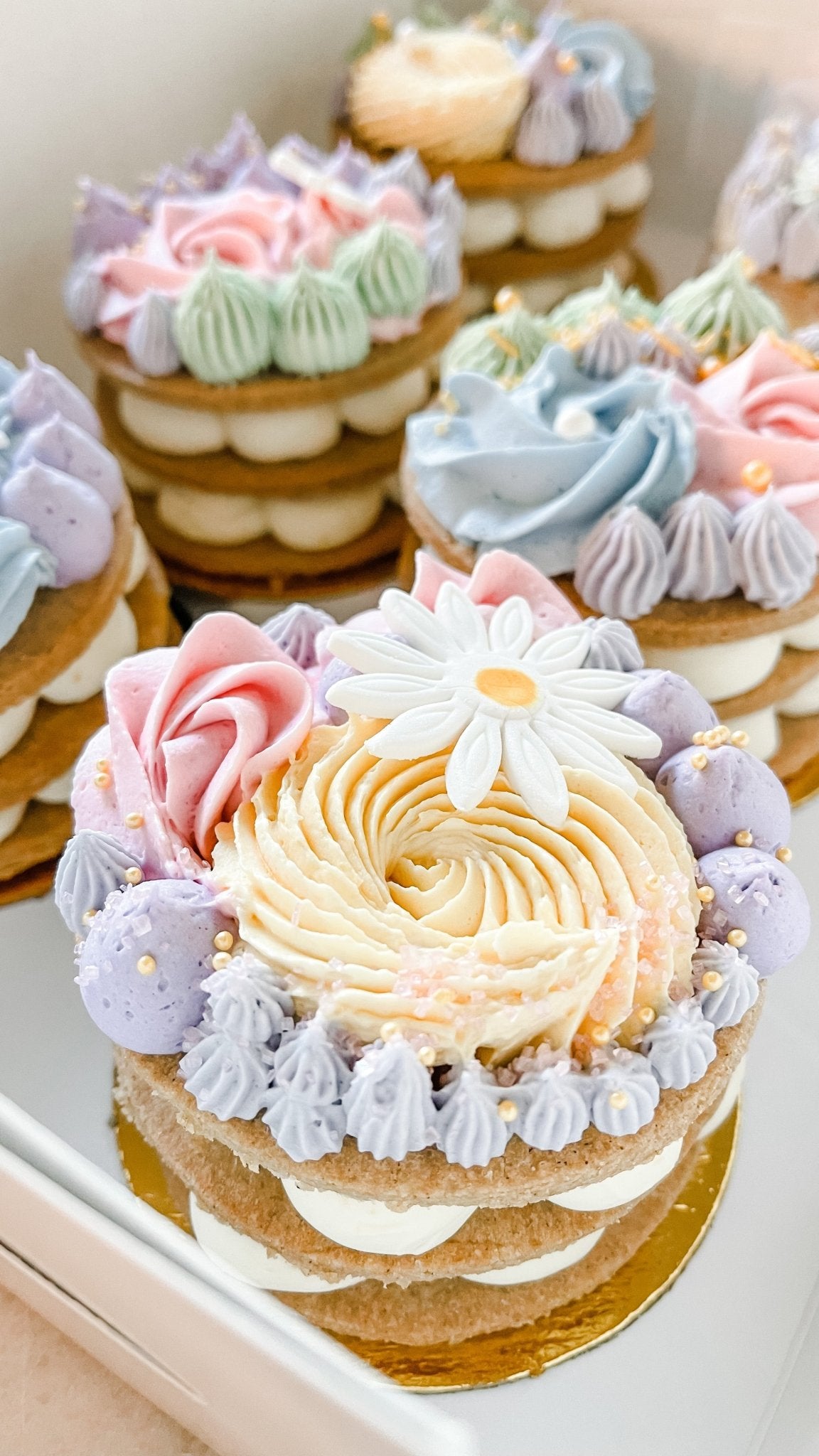 Vegan Gluten-Free Cookie & Pastry Cream Letter Tart - KARMA BAKER WSTLK