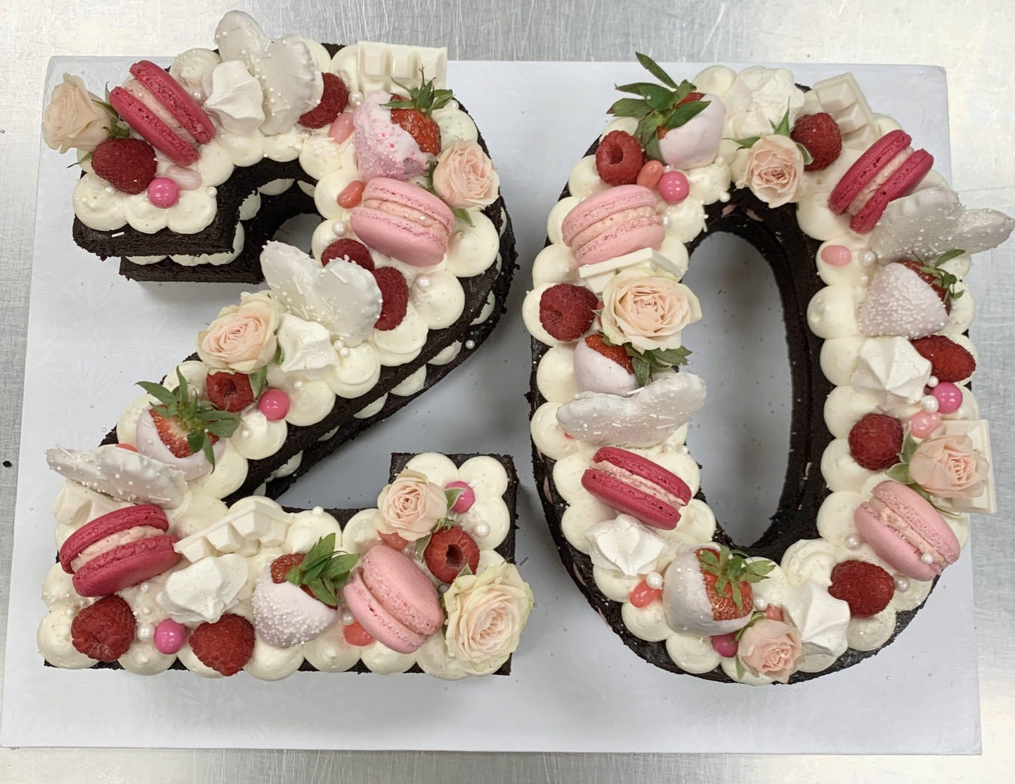 Vegan Gluten-Free Cookie & Pastry Cream Letter Tart - KARMA BAKER WSTLK