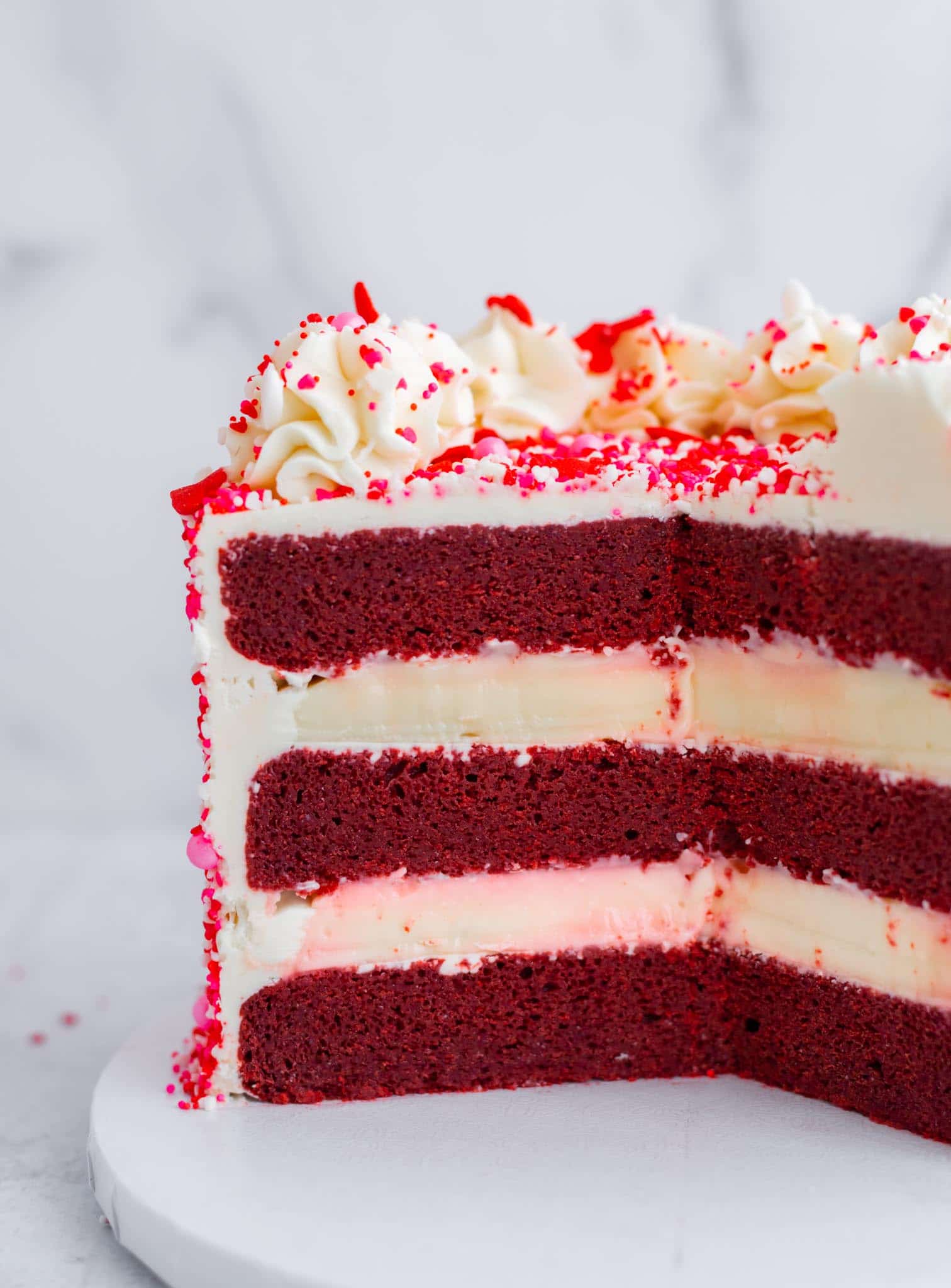 Vegan Gluten-Free Red Velvet Sweetheart's Cake - KARMA BAKER WSTLK